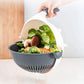 MULTIFUNCTIONAL VEGETABLE CUTTER WITH DRAIN BASKET
