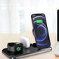 Compatible with Apple , The New 15W Three-in-one Wireless Charging Double Folding Multifunctional Wireless Charger Universal