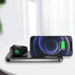 Compatible with Apple , The New 15W Three-in-one Wireless Charging Double Folding Multifunctional Wireless Charger Universal