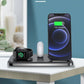 Compatible with Apple , The New 15W Three-in-one Wireless Charging Double Folding Multifunctional Wireless Charger Universal