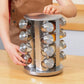 Rotatable Seasoning Rack, Stainless Steel Spice Rack, Countertop Rack Tower Organizer