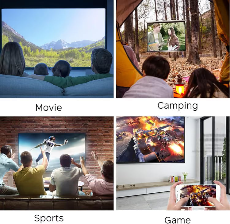 Meer YG300 Mini Portable Projector - 1080P Supported Cinema